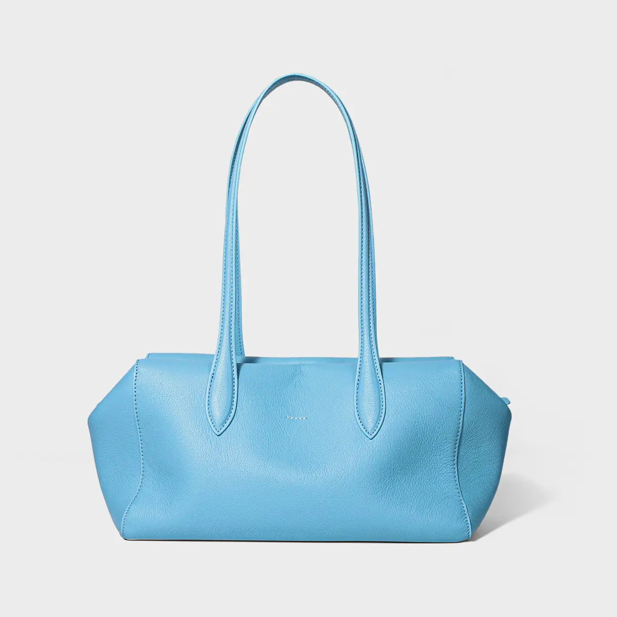 Womens Solid-Color High-Capacity Simple Commuter Tote Bag