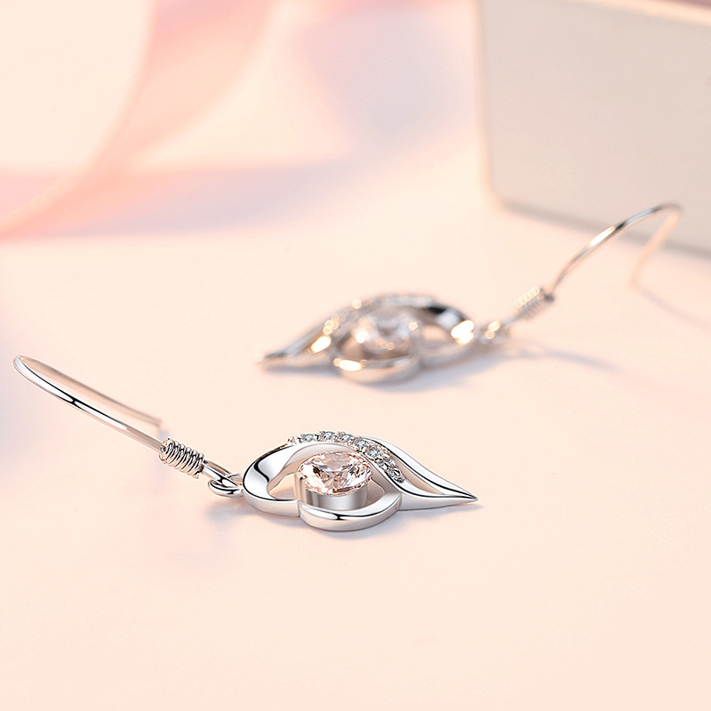 Fashion Sterling Silver Earrings Women's Long