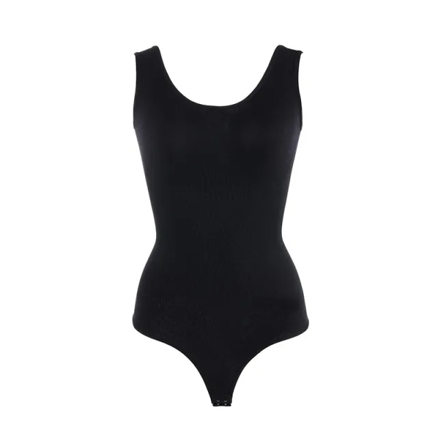 Plus Size Seamless One piece Corset Women's T shaped Belly Pants Black - Shop at LoveMi