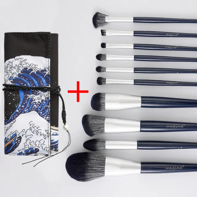 Makeup Brush Suit Eye Shadow Brush Powder Foundation Brush Beauty New Ten With Brush Bag - Shop at LoveMi
