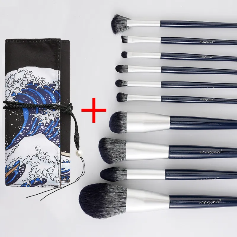 Makeup Brush Suit Eye Shadow Brush Powder Foundation Brush Beauty - New Ten With Brush Bag