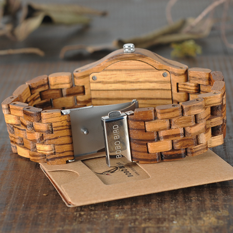 Wooden Pointer Style Quartz Watch 5