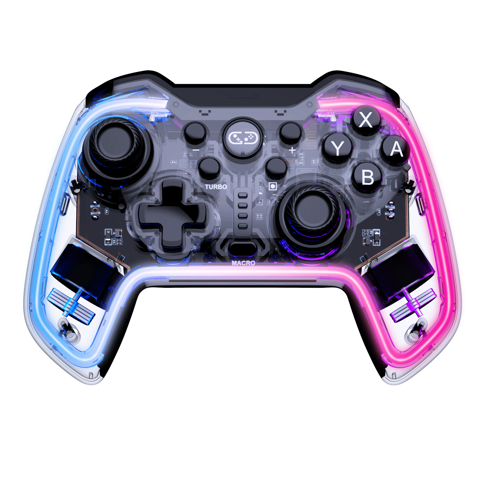 Control Gaming con Luces Neón RGB