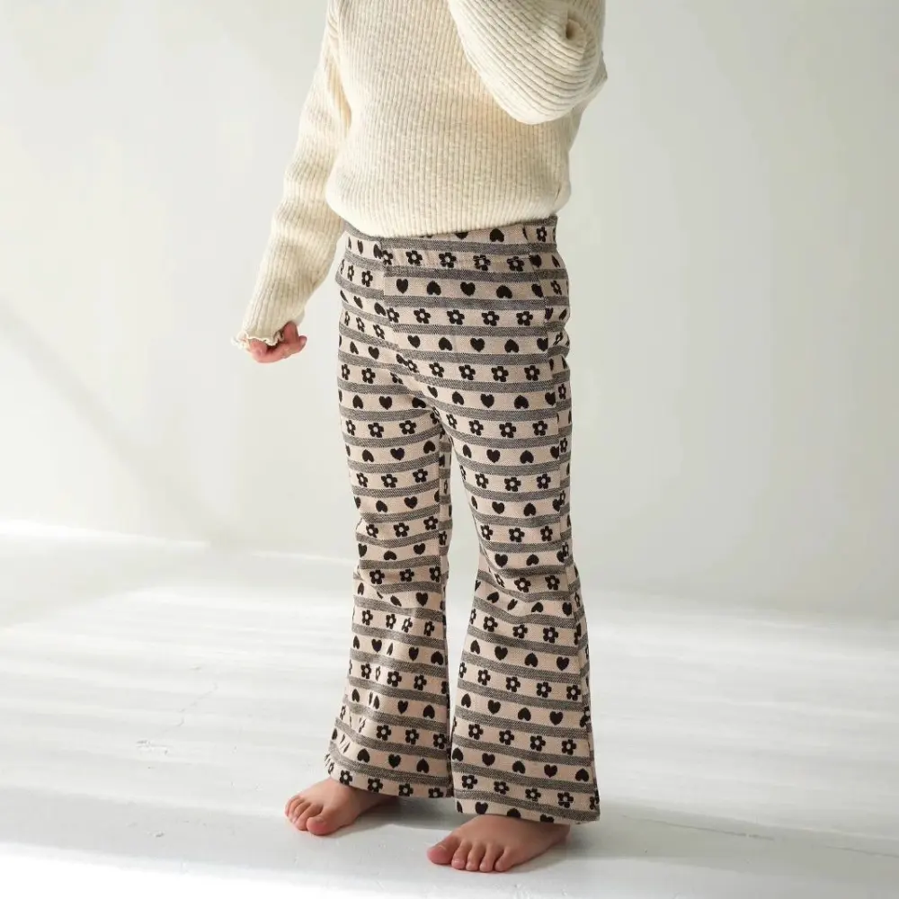 Printed Trendy Flared Pants for Kids