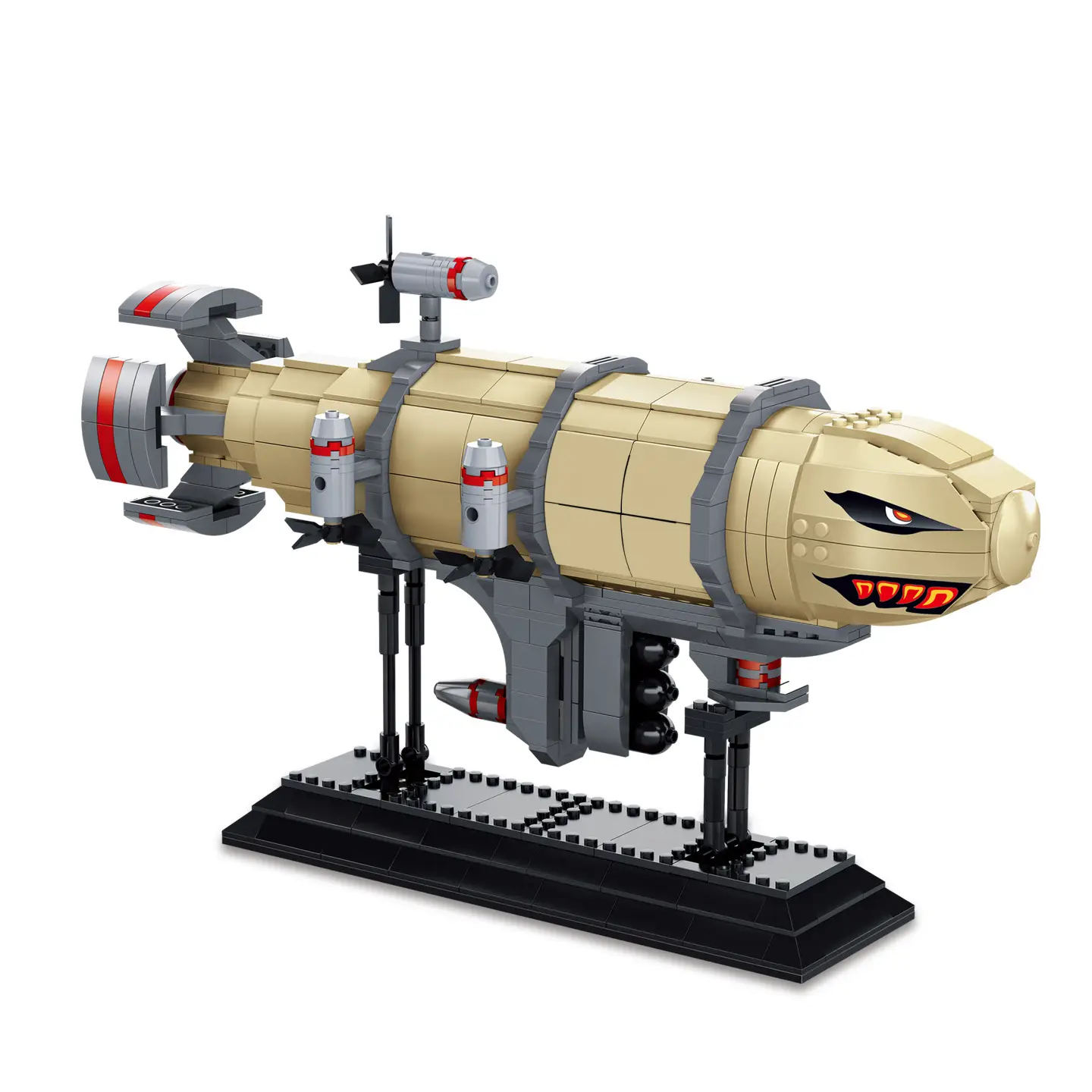 Building Blocks With Stand Oriental Shell Kirov Airship