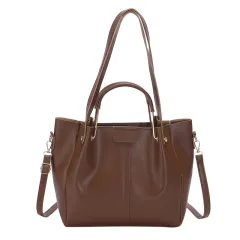 Trendy Special-interest Design Shoulder Messenger Retro Handbag For Women - Brown - View 1