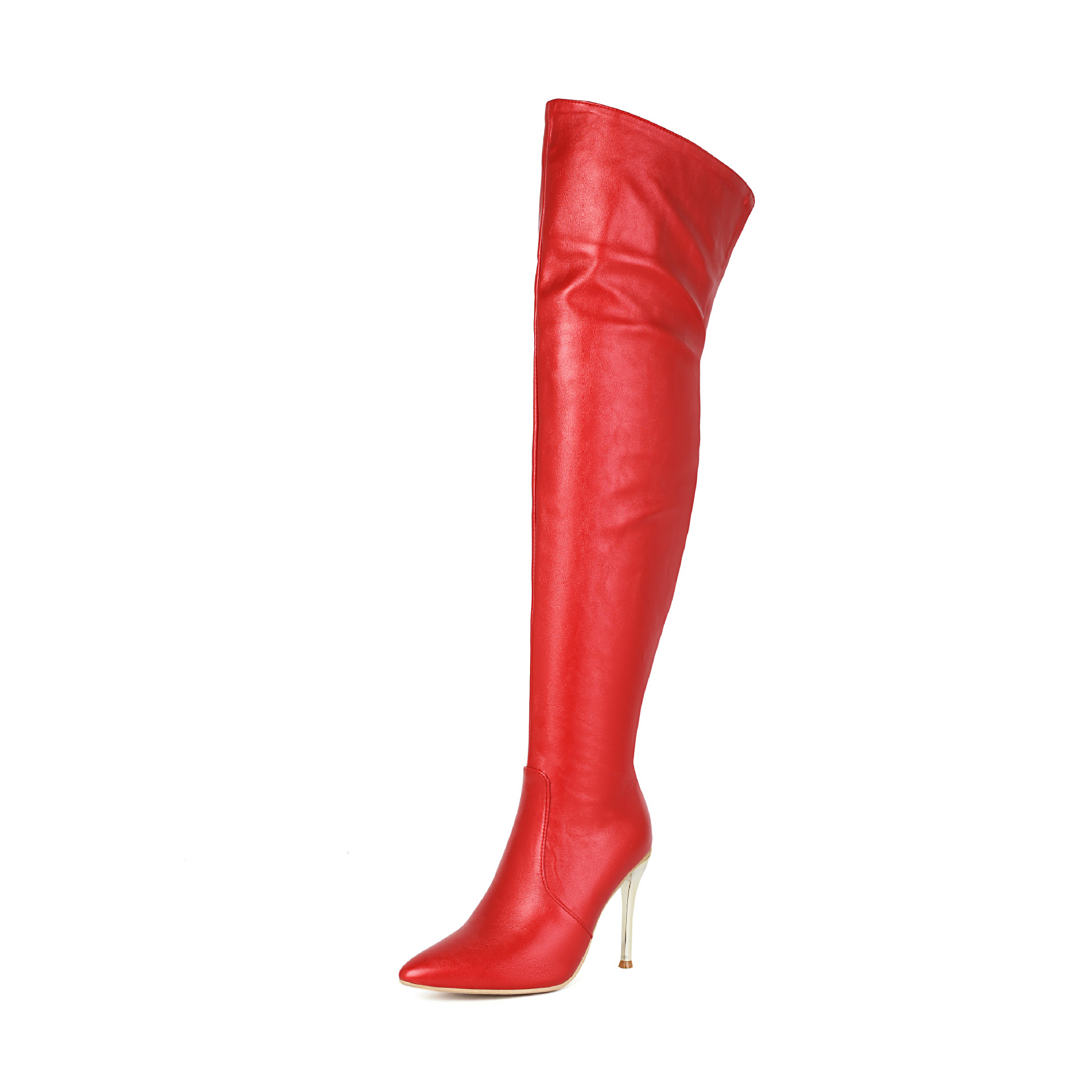 Womens Pointed-toe Stiletto-heeled Over-the-knee Boots