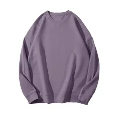 Women's Fashion Solid Colour With Fur Sweater - 36 Purple - View 1