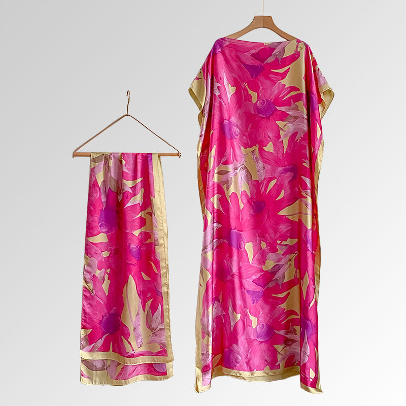 African Long Robe Muslim Dress Rose - Shop at LoveMi