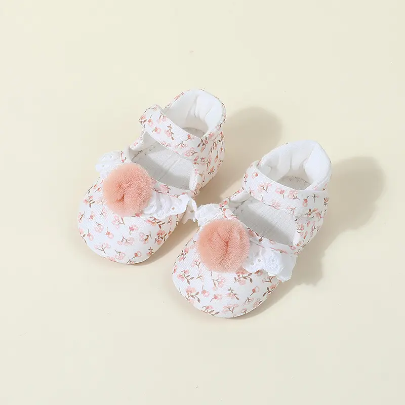 Women's Cotton Floral Princess Shoes Korean Style