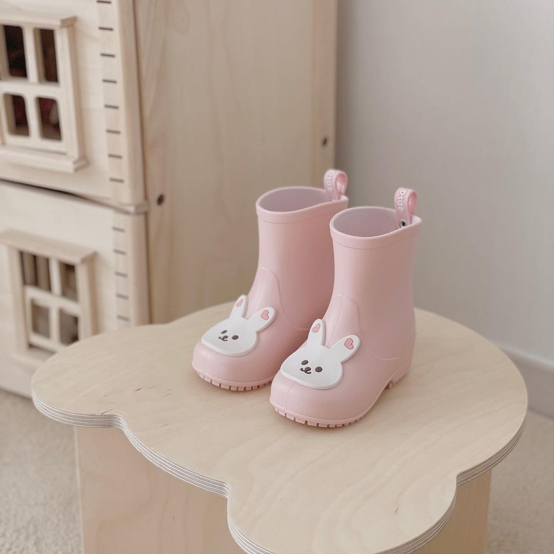 Pink Rabbit Rain Boots