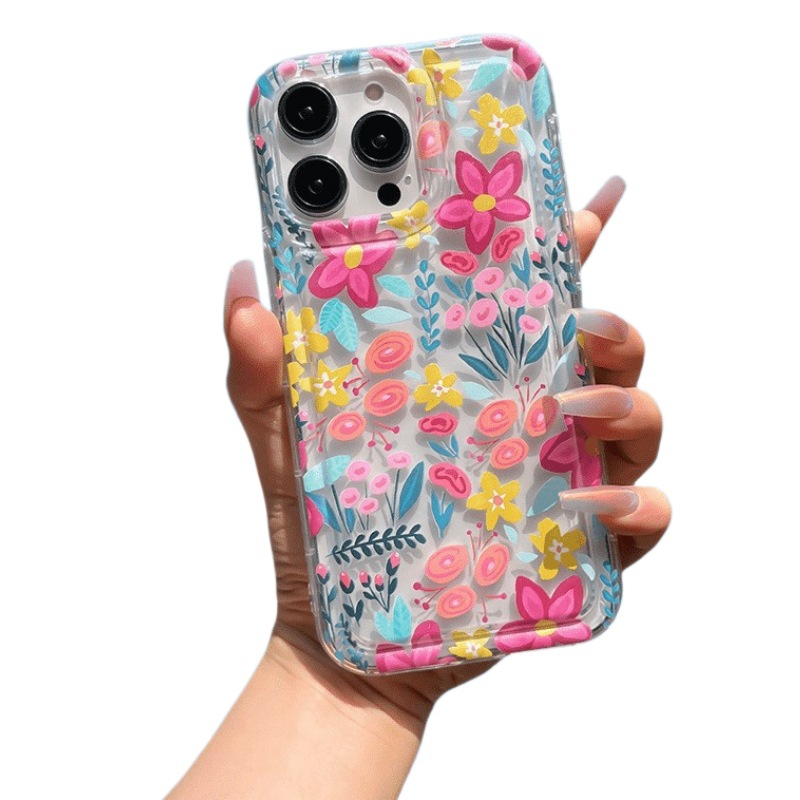 Colorful Bright Flower Airbag Phone Case - Image 4