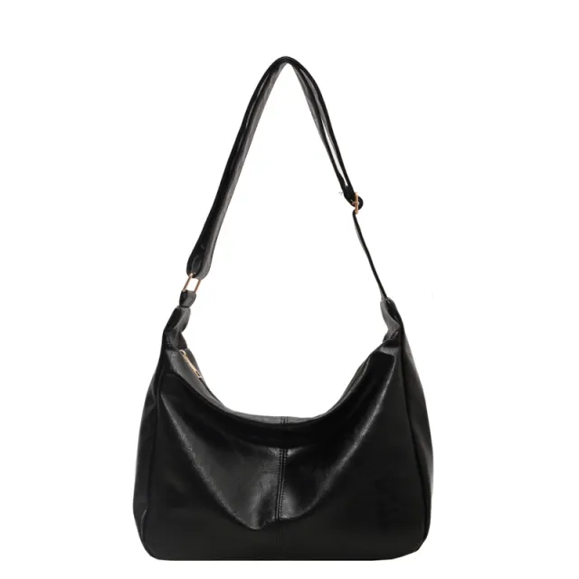 Women's Large Capacity All match Simple Leisure Tote Shoulder Bag Black - Shop at LoveMi