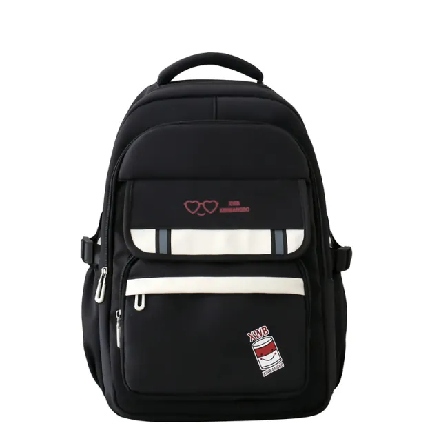 Korean Style Backpack Simple Good looking Backpack Girls' Large Capacity Black - Shop at LoveMi