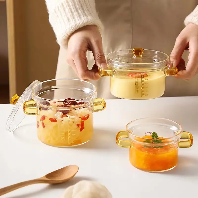 Household Borosilicate Glass Stew Pot