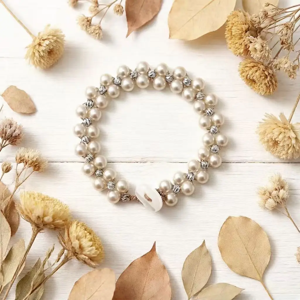 New Chinese-style Heavy-handcraft Large And Small Imitation Pearl Bracelet