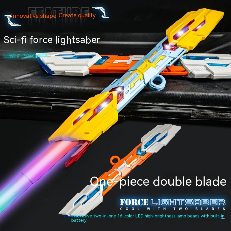 Cool Retractable Laser Sword Vs Children's Luminous Sword 16 Colorful Rechargeable Toys - Image 1
