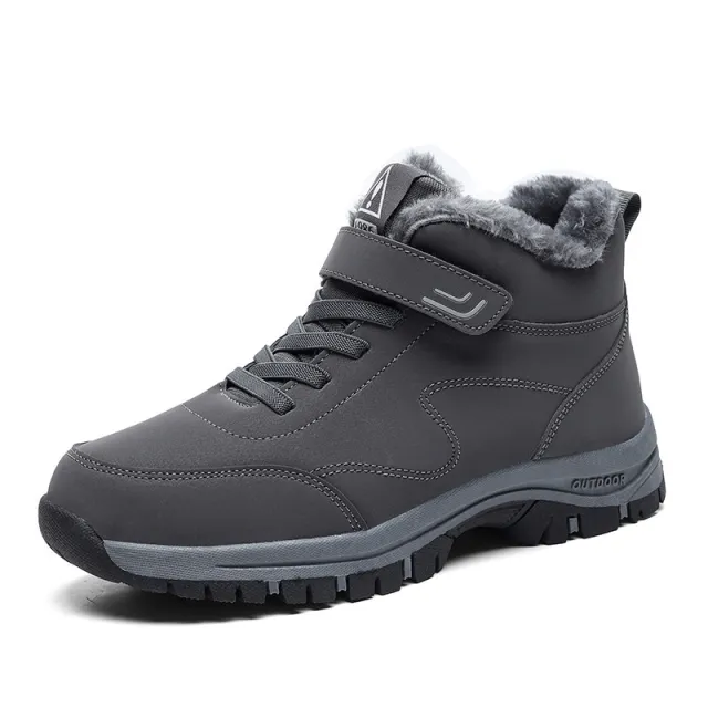 Snow Boots Winter Thicken Thermal Cotton Shoes Gray - Shop at LoveMi