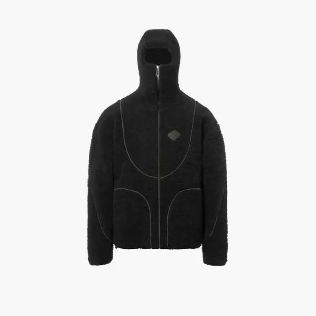 Zipper Letter Embroidery Warm Autumn Winter Sweater Black - Shop at LoveMi