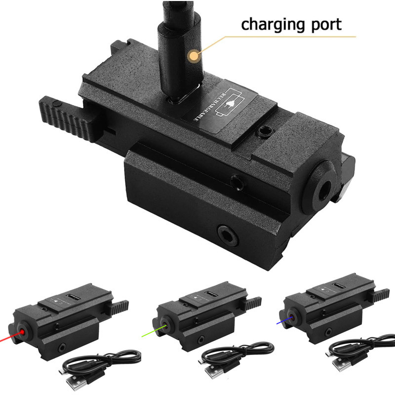 Rechargeable Low-base Rail Laser Sight With A Type-C Port