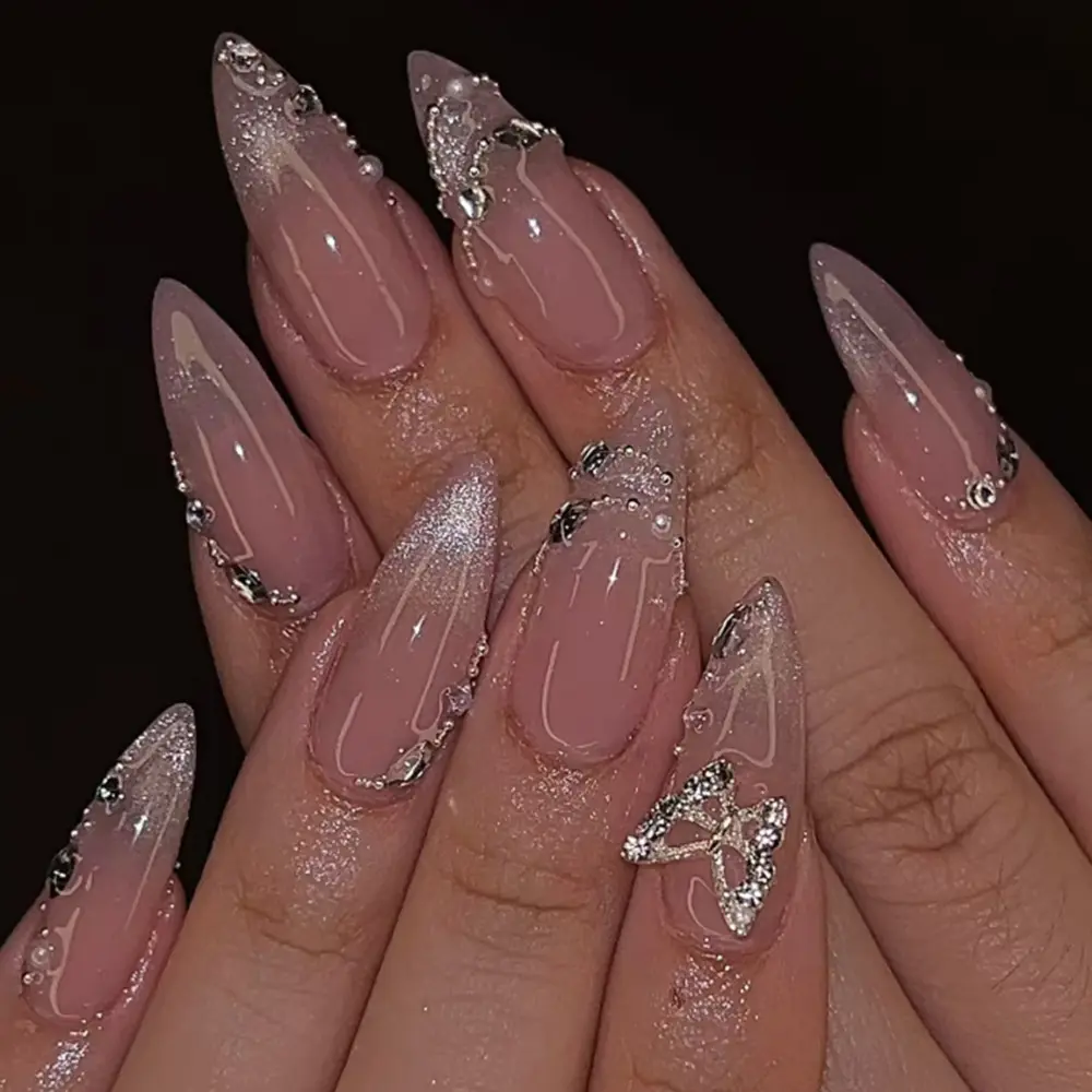 Butterfly Nail Sticker Hot Girl Cat Eye