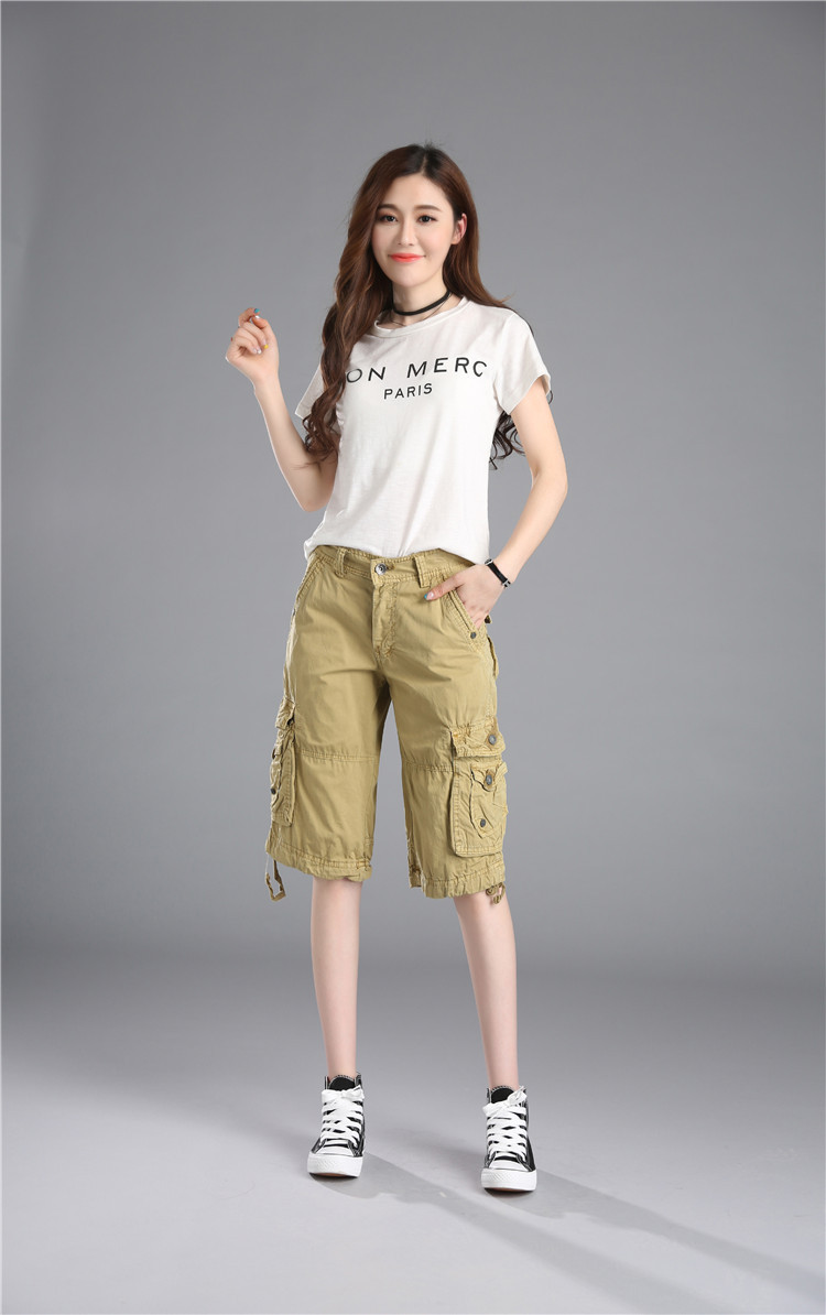 Title 25, Casual Pants Loose Overknee Cropped Pants Multi...