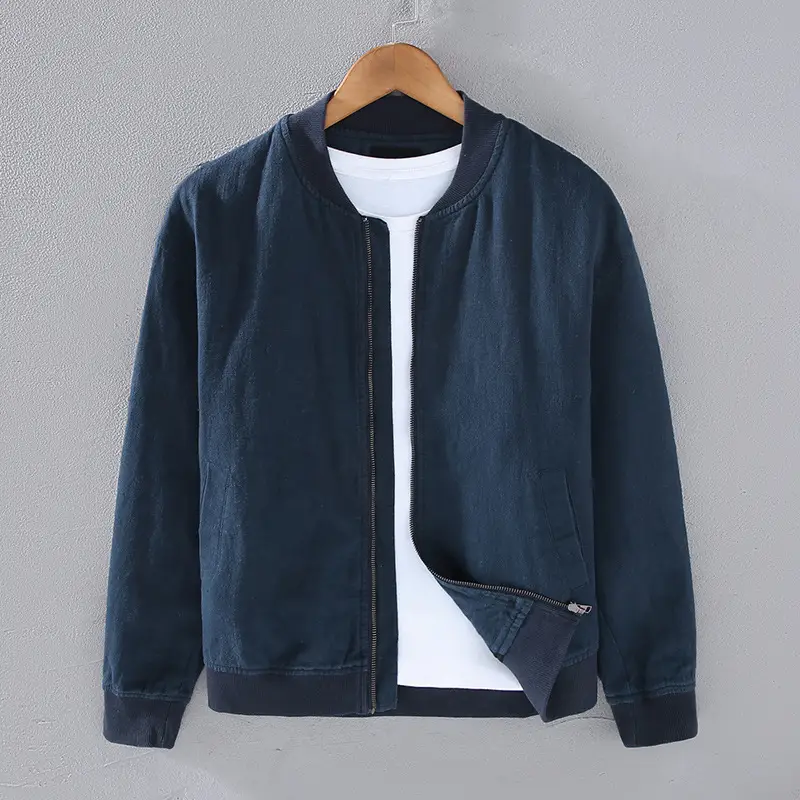 Men's Fashion Retro Ramie Casual Loose Jacket
