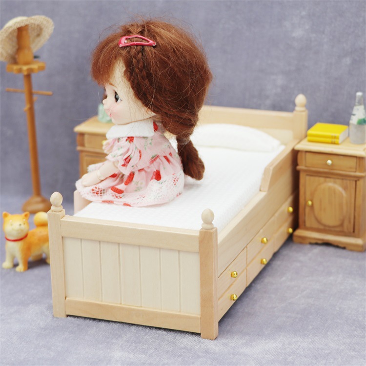 Title 11, Dollhouse Mini Furniture Bedroom Scene Ornaments