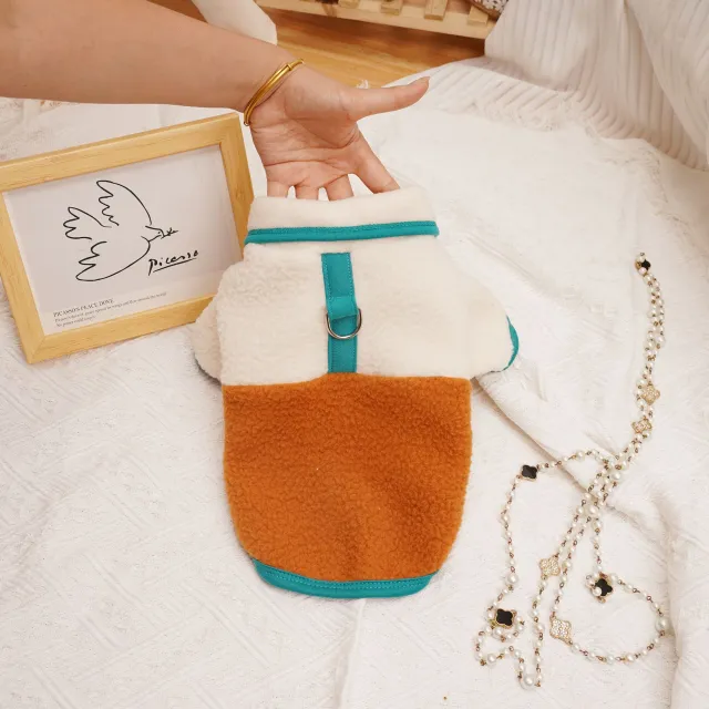 Pet Autumn Winter Berber Fleece Thickened Sweatshirt Clothes Caramel Color - Shop at LoveMi