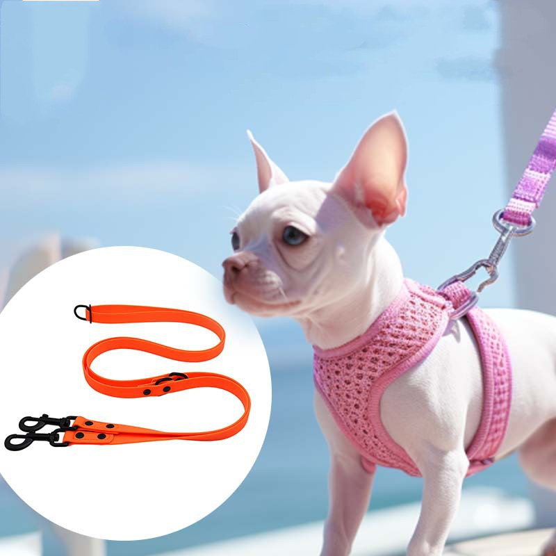 Ceinture de Traction pour chien en PVC, corde de Traction multifonctionnelle à Double extrémité