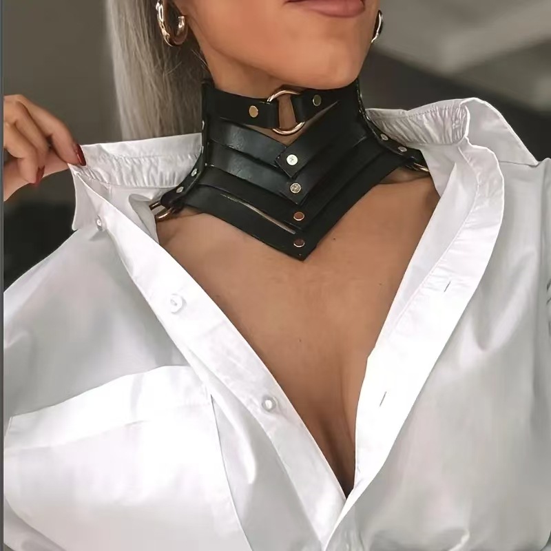 Leather Collar Necklace
