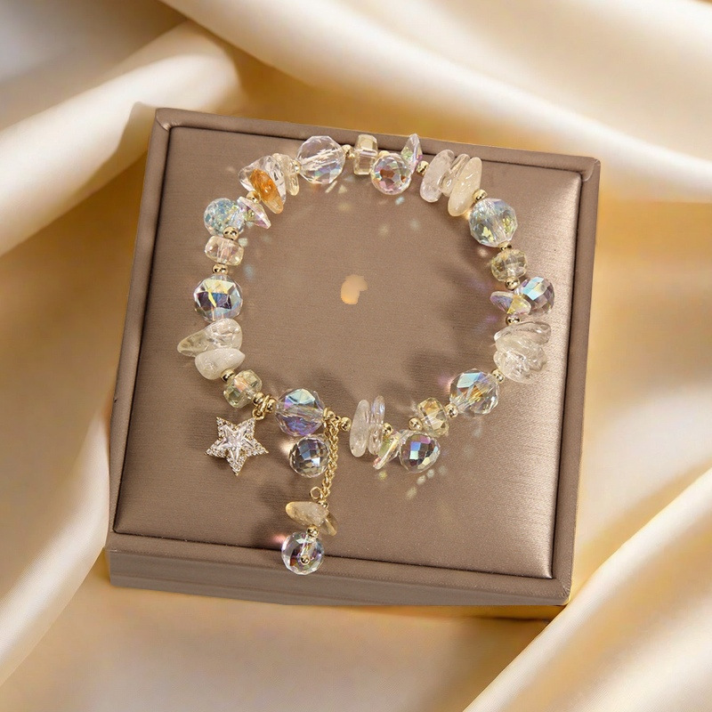 Lavender Romantic Amethyst Bracelet For Women Shiny