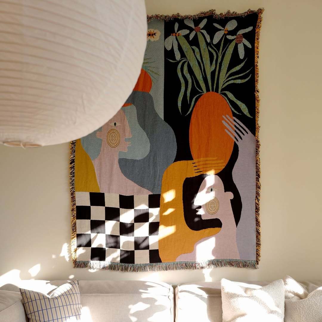 Artist Tapestry Creative Sofa Blanket Personalized Decorative Throw — foto 3