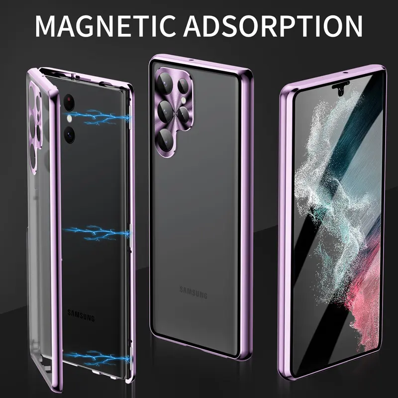 Applicable to S24Ultra Peep-proof Magnetic Mirror Universal King Phone
