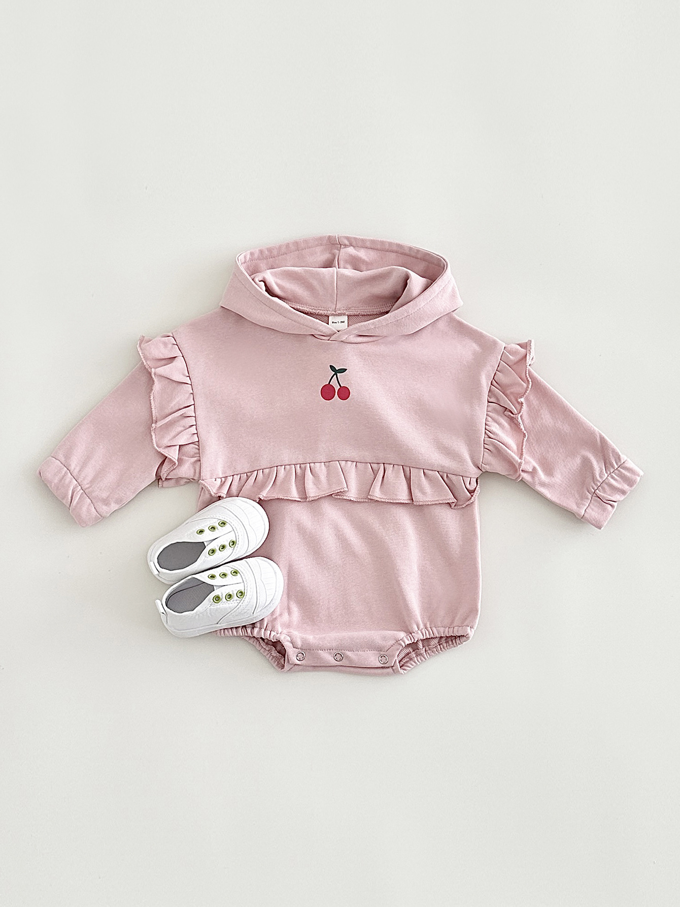 Title 16, Baby Girl Sweet Cherry Embroidered Long Sleeve ...