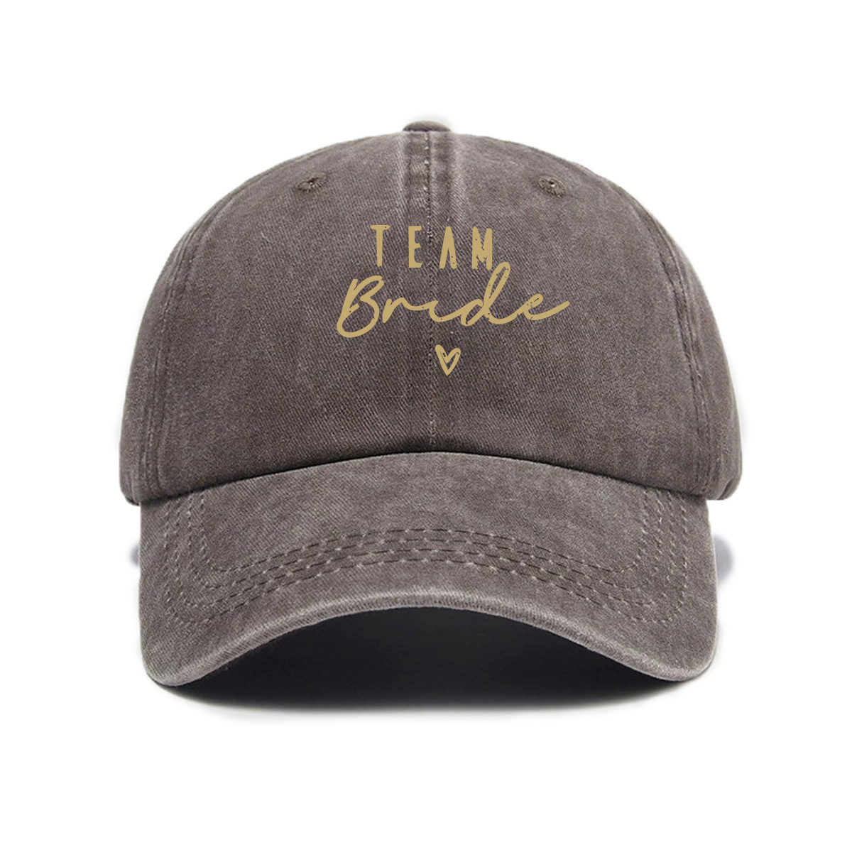 Retro Distressed Letter-print Washed Soft-crown Baseball Cap Outdoor Casual Sunshade Hat