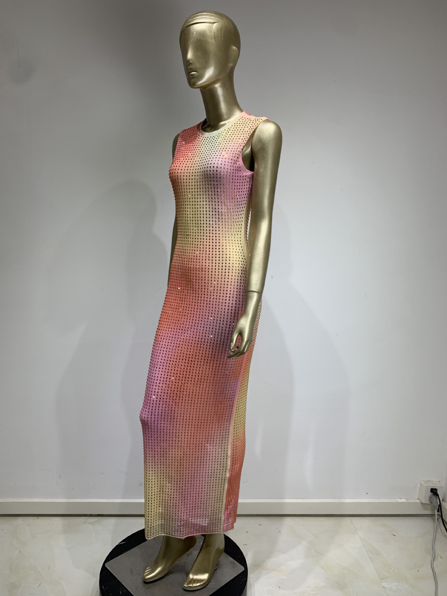 Sequin High-Waist Evening Dress, picture 5 of 9