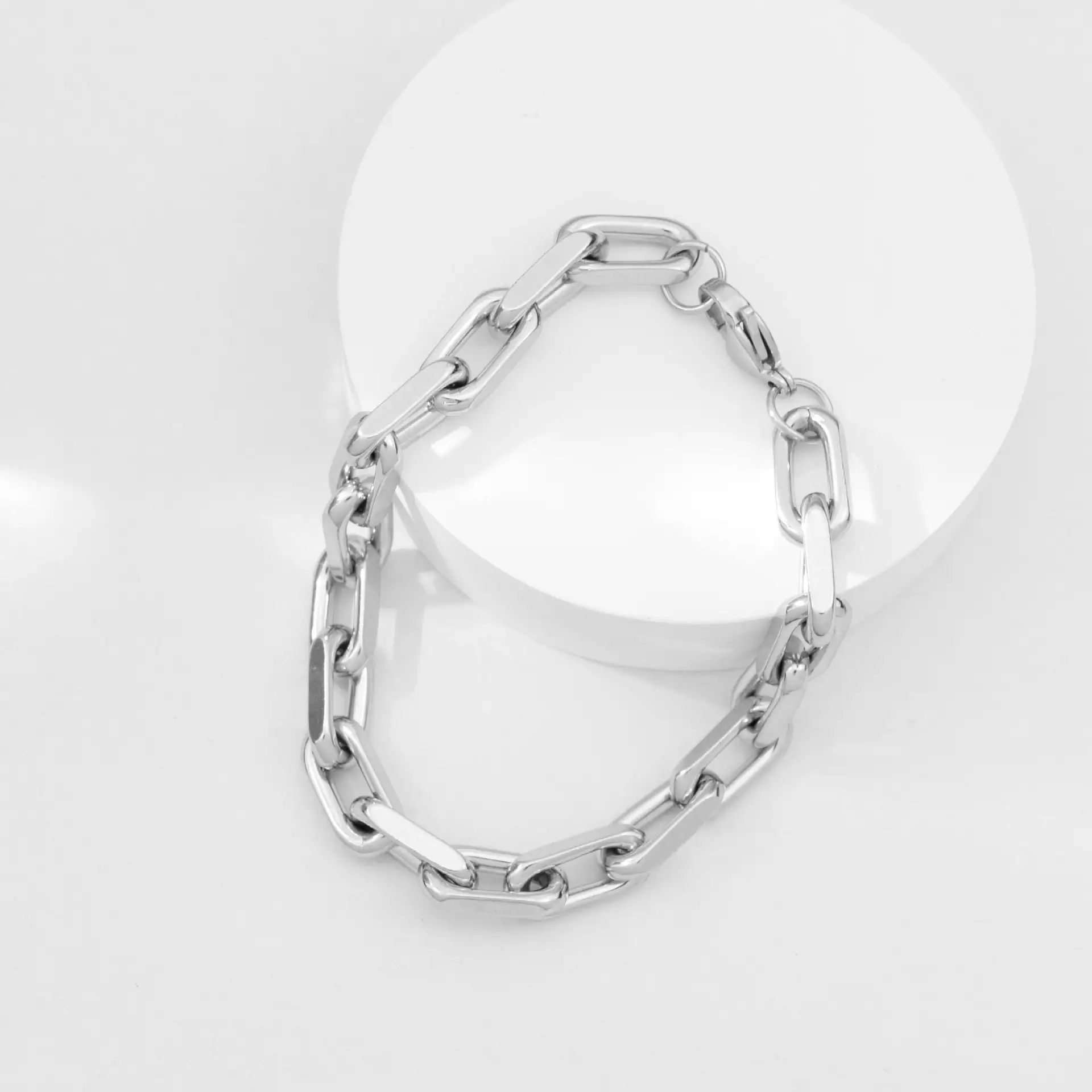 Men's High Sense Cuban Link Chain Hip Hop Style Niche Temperament Design Simple All-match