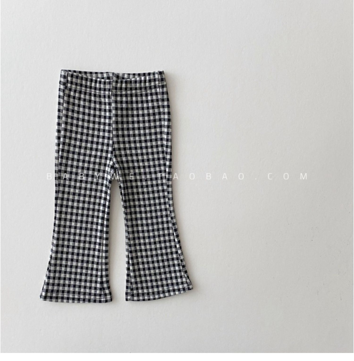 Plaid Bell Bottom Pants