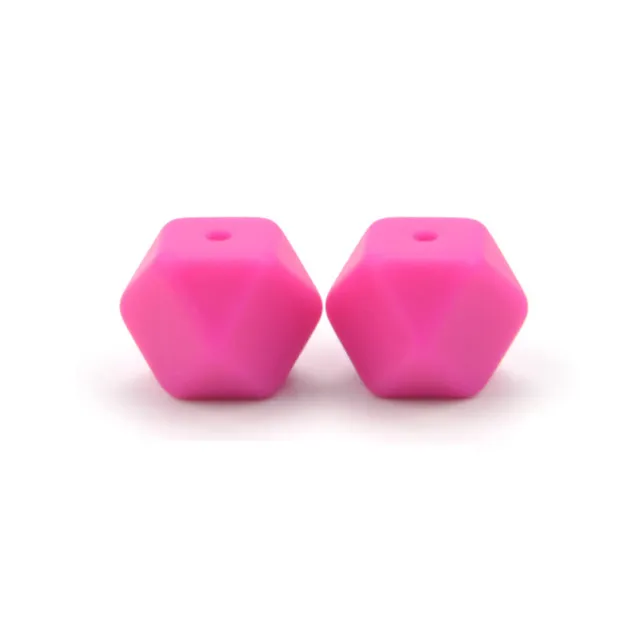 Children's Silicone Octagonal Handmade Diy Scattered Beads Rose Red - Shop at LoveMi