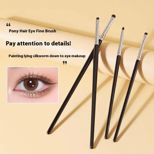 Hair Eyeliner Brush Eye Shadow Detail Eye Makeup Fine Blooming Concealer Suit Portable 4 Pieces - Shop at LoveMi