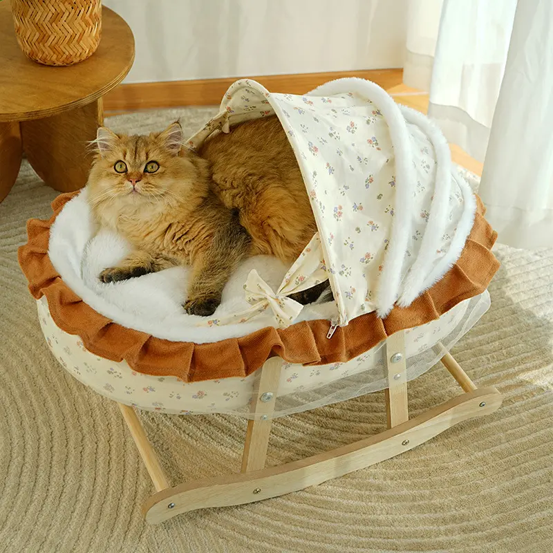 French-style Warm Semi Enclosed Cat House