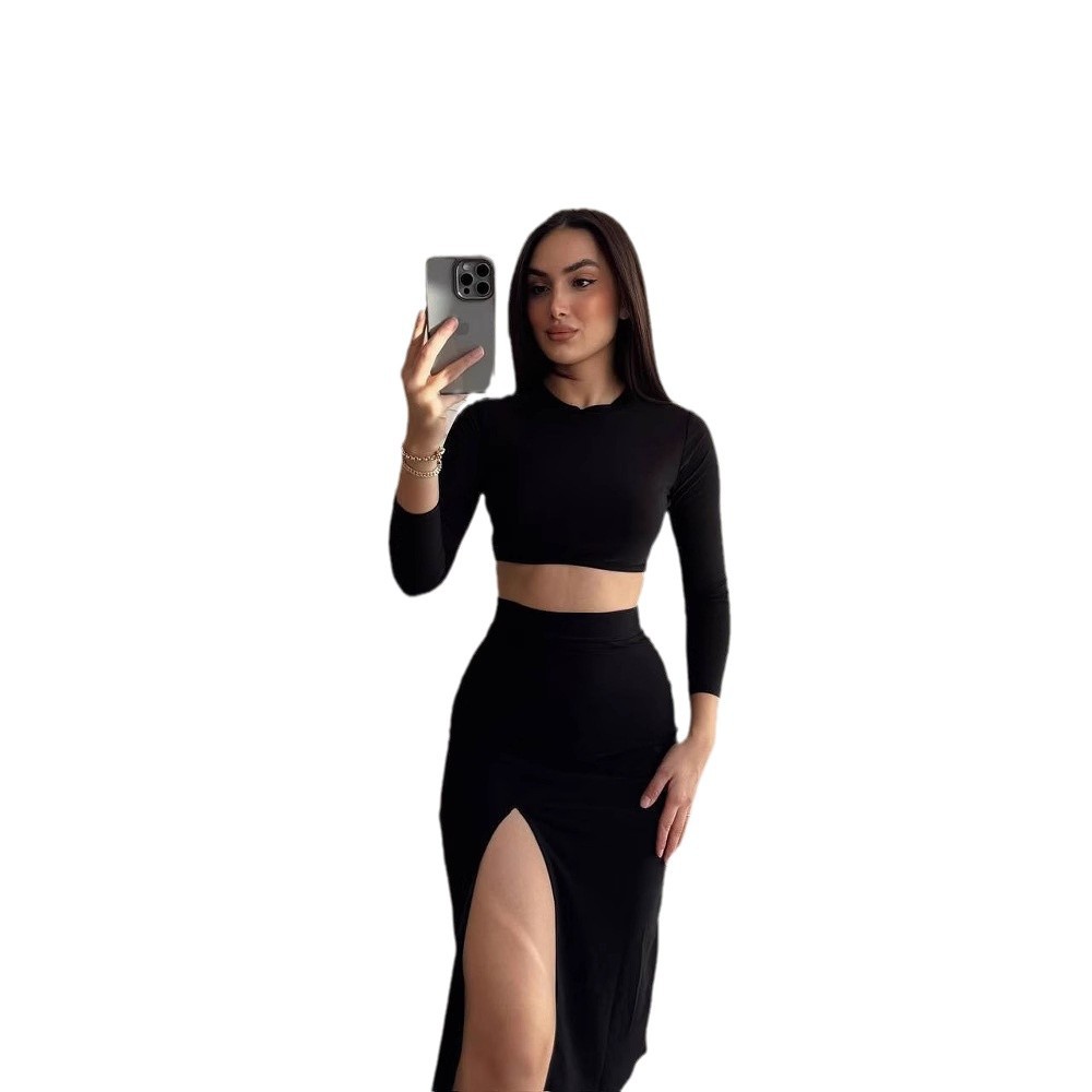 Skirt Suit Short Tight Long Sleeve