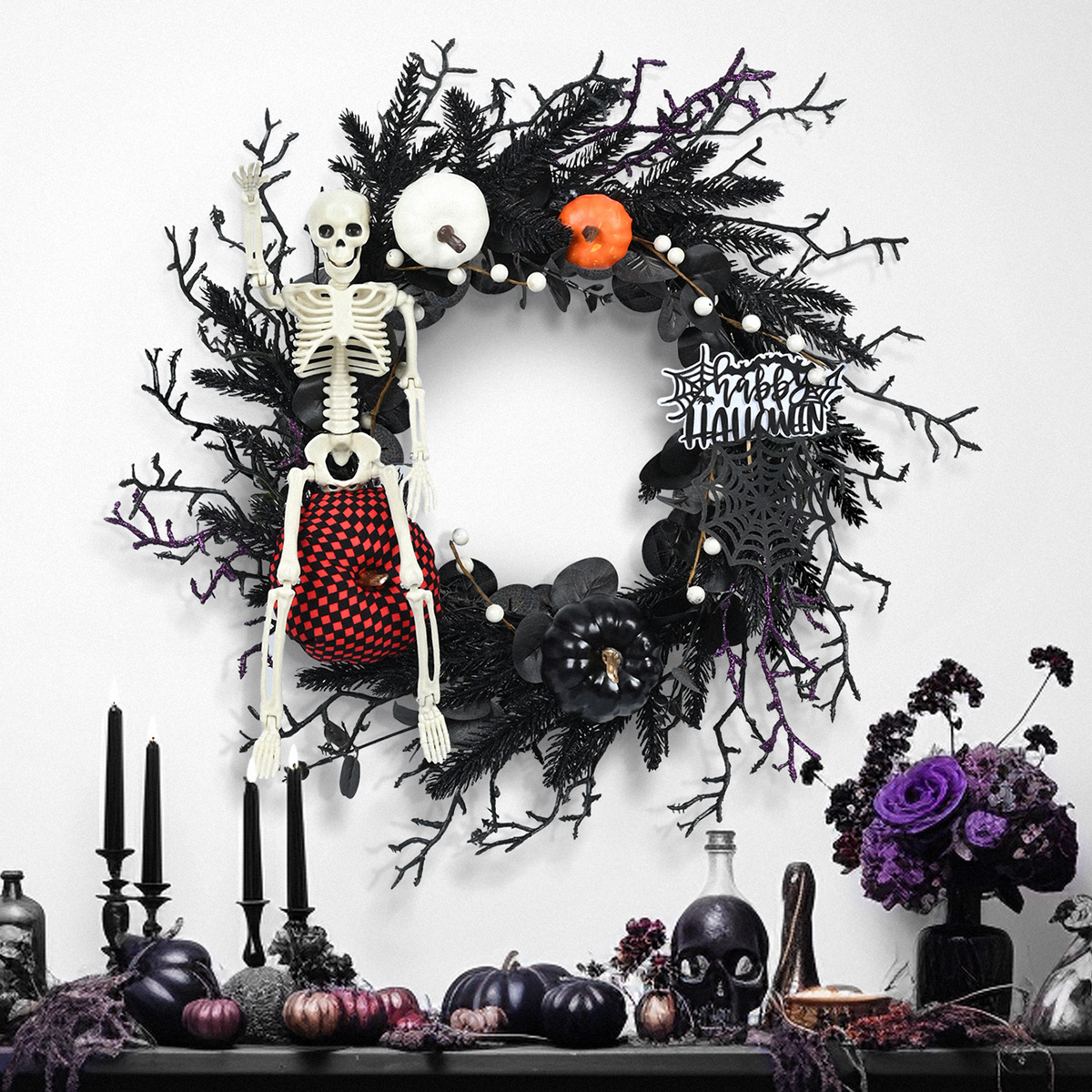 Title 2, Halloween Wreath Decorations Pendant Door Decor...