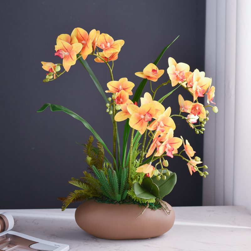 Faux Phalaenopsis Potted Plant, picture 3 of 12