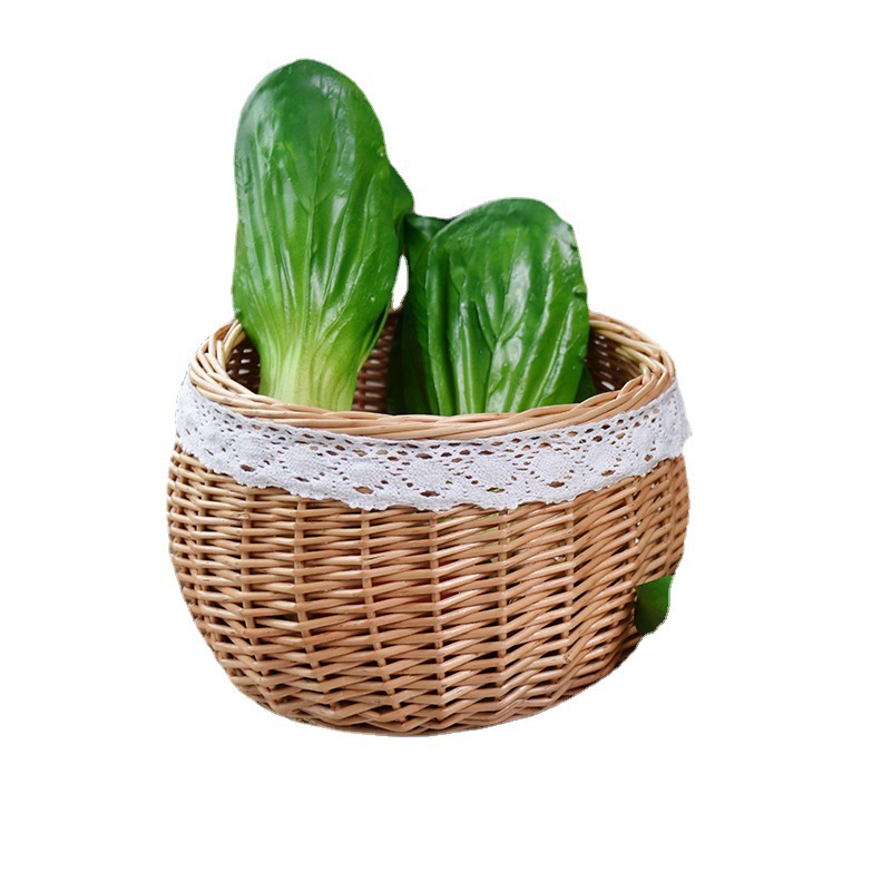 Woven Rattan Storage Basket