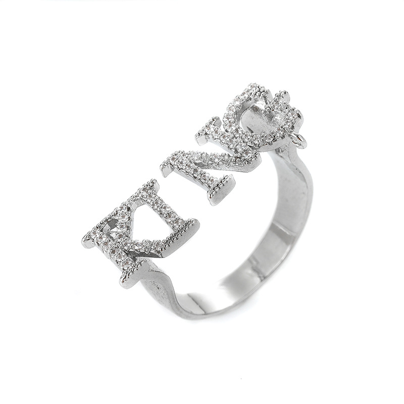 High-grade Light Luxury Ring Copper Open Ring