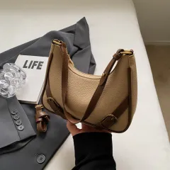Fashion Underarm Women's Shoulder Bag - Khaki - View 1