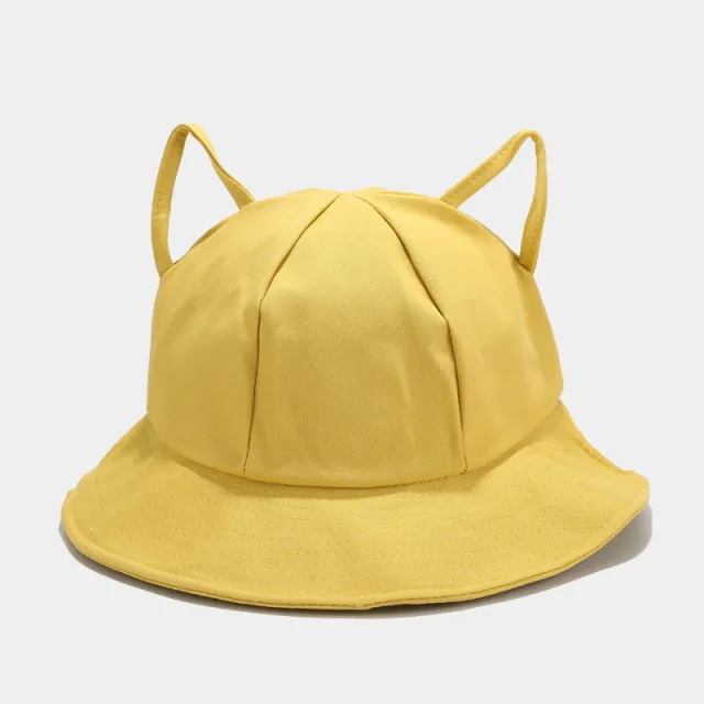 Japanese Style Artistic Sun Hat Summer Leisure Bucket Hat Tide Yellow - Shop at LoveMi