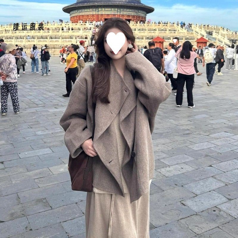 Women's Wool Coat, Loose-fit Outerwear